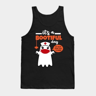 Its A Bootiful Day To save lives use a mask Tank Top